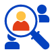 HR outsourcing recruitment icon
