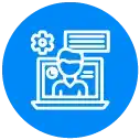 Virtual staffing icon